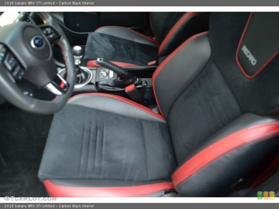 Carbon Black Interior Front Seat for the 2018 Subaru WRX STI Limited #131725290