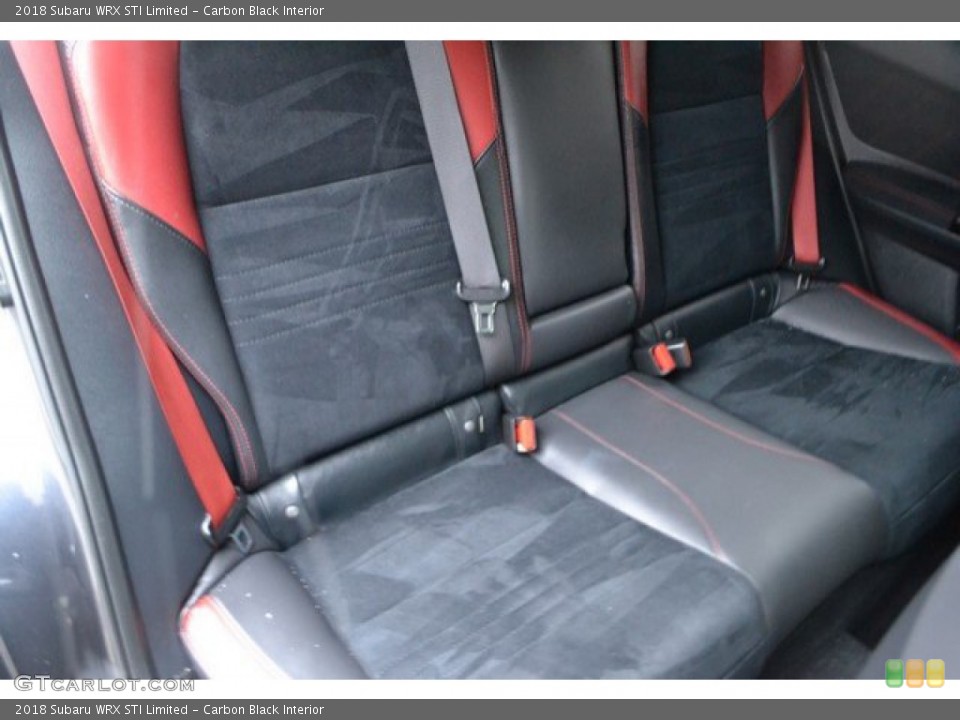 Carbon Black Interior Rear Seat for the 2018 Subaru WRX STI Limited #131725539