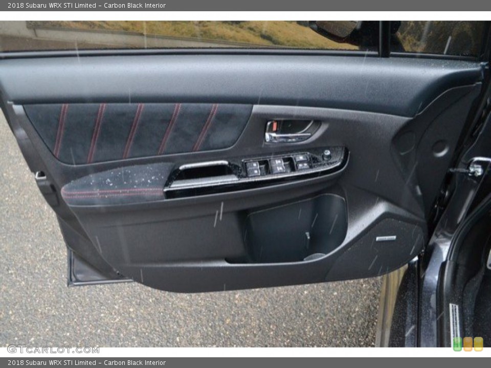Carbon Black Interior Door Panel for the 2018 Subaru WRX STI Limited #131725560