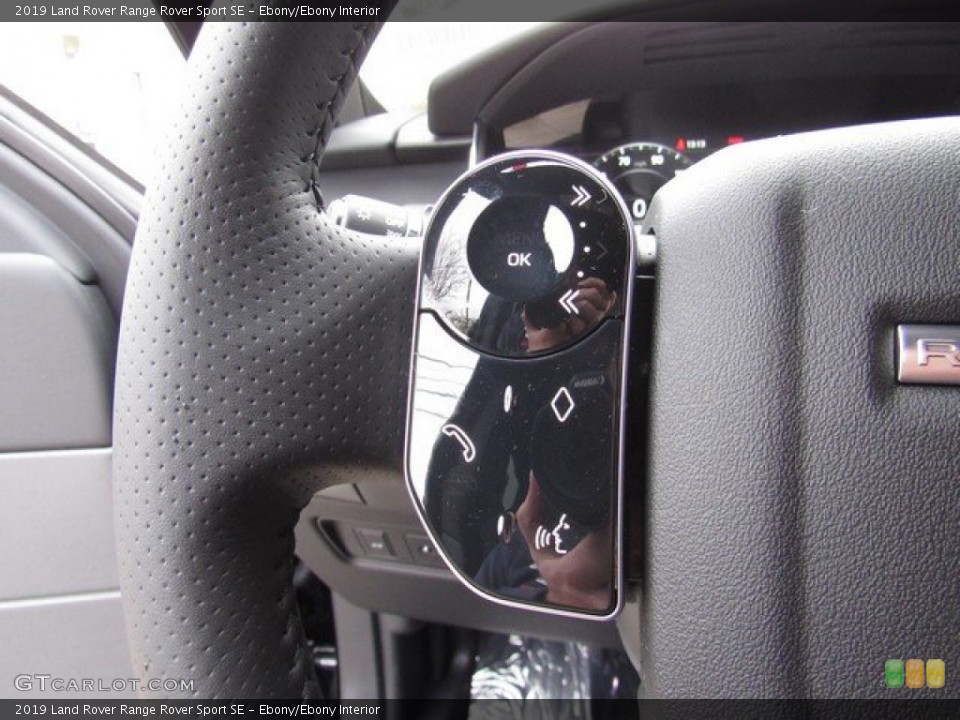 Ebony/Ebony Interior Steering Wheel for the 2019 Land Rover Range Rover Sport SE #131730227