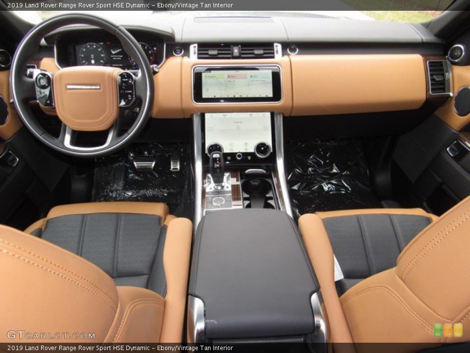 Ebony/Vintage Tan Interior Dashboard for the 2019 Land Rover Range Rover Sport HSE Dynamic #131730395
