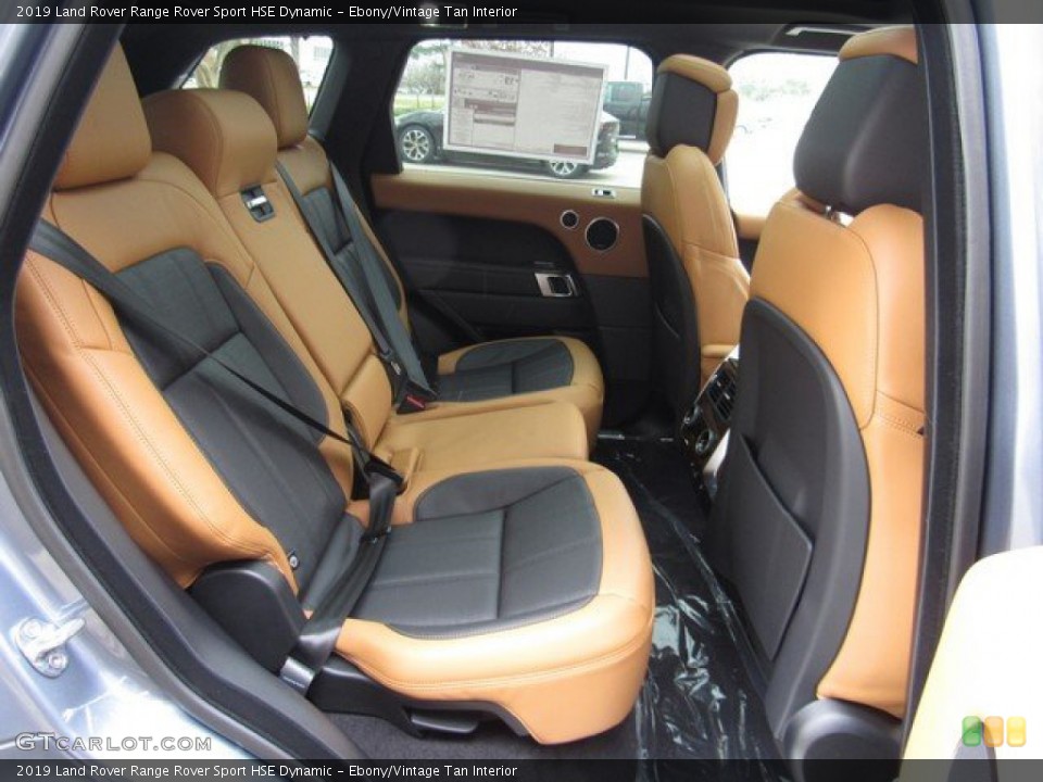 Ebony/Vintage Tan Interior Rear Seat for the 2019 Land Rover Range Rover Sport HSE Dynamic #131730578