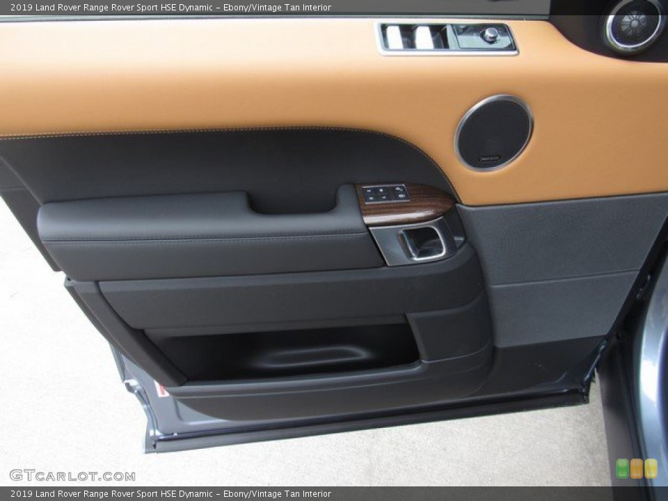 Ebony/Vintage Tan Interior Door Panel for the 2019 Land Rover Range Rover Sport HSE Dynamic #131730626
