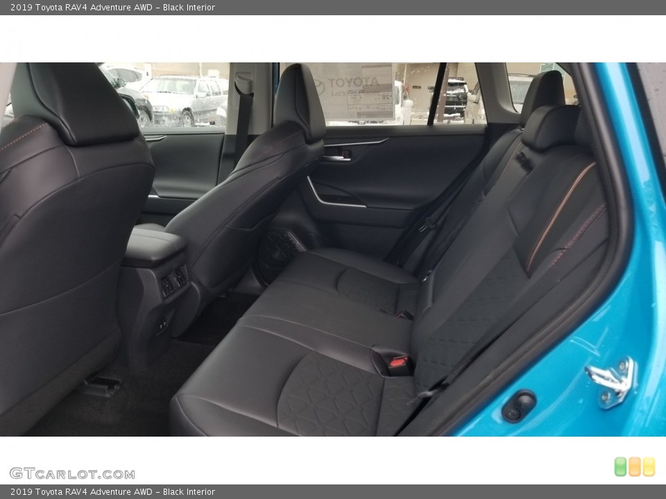 Black Interior Rear Seat for the 2019 Toyota RAV4 Adventure AWD #131734807