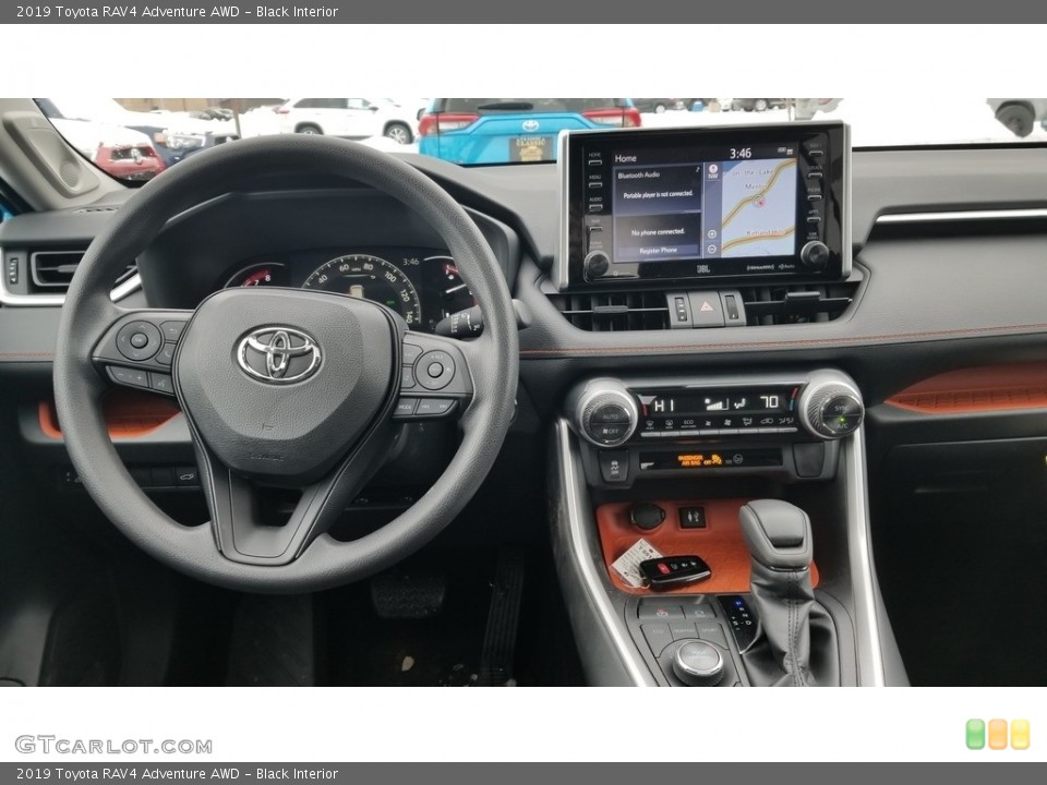 Black Interior Dashboard for the 2019 Toyota RAV4 Adventure AWD #131734832