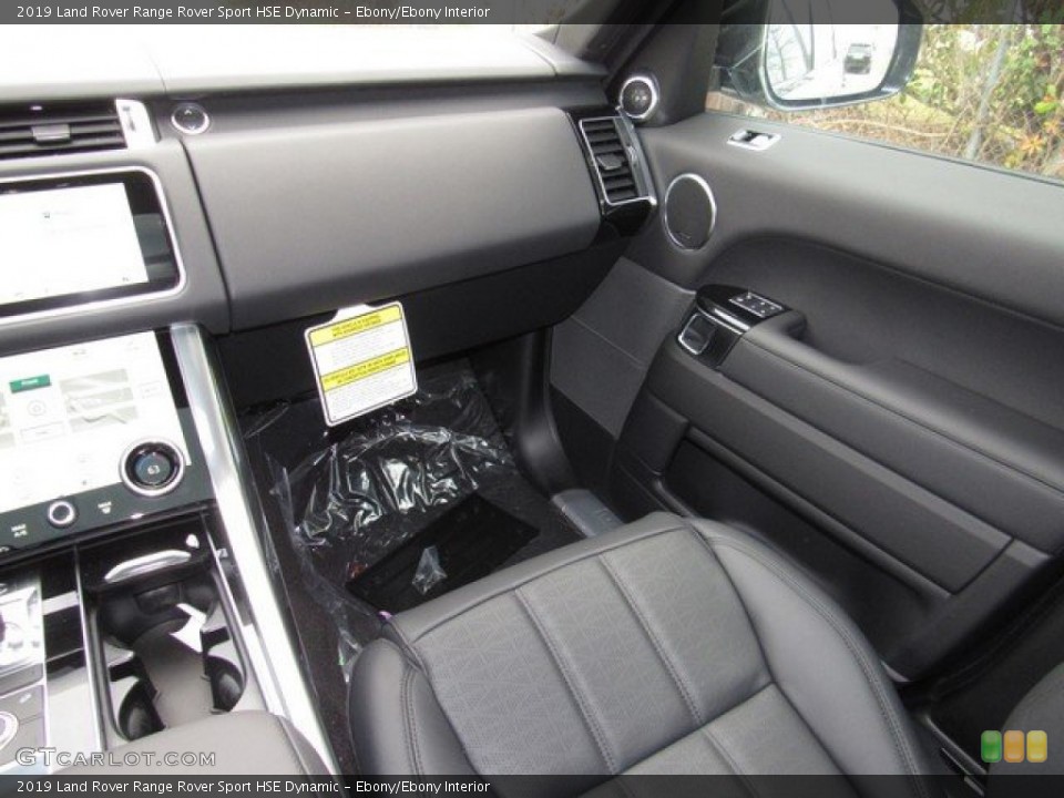 Ebony/Ebony Interior Dashboard for the 2019 Land Rover Range Rover Sport HSE Dynamic #131743816