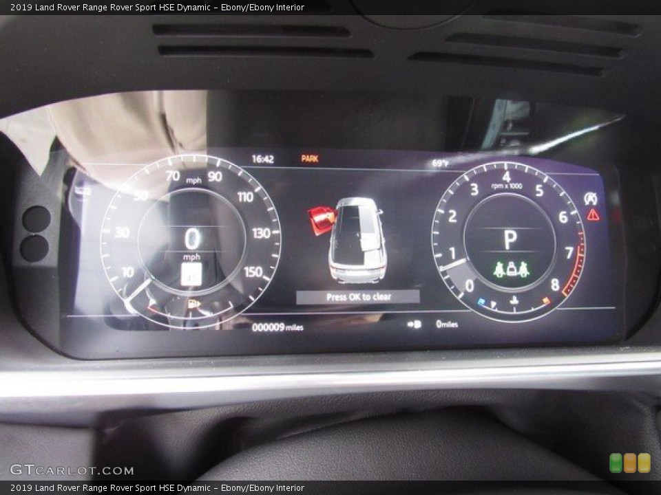 Ebony/Ebony Interior Gauges for the 2019 Land Rover Range Rover Sport HSE Dynamic #131744074