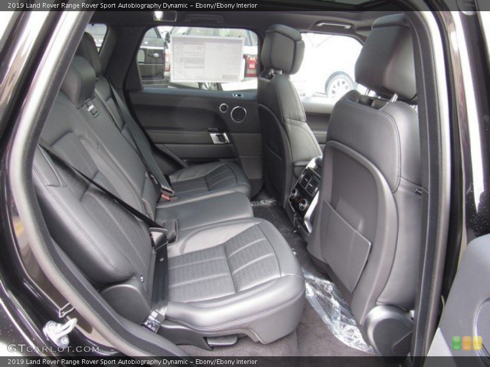 Ebony/Ebony Interior Rear Seat for the 2019 Land Rover Range Rover Sport Autobiography Dynamic #131746009