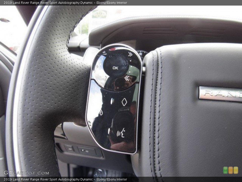 Ebony/Ebony Interior Steering Wheel for the 2019 Land Rover Range Rover Sport Autobiography Dynamic #131746162