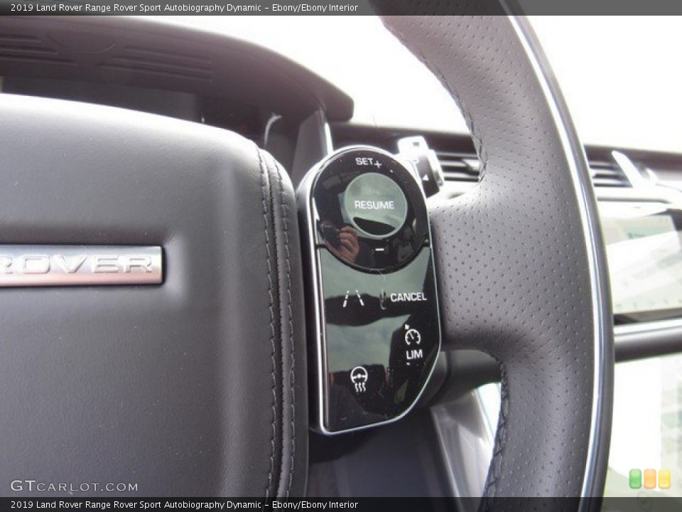Ebony/Ebony Interior Steering Wheel for the 2019 Land Rover Range Rover Sport Autobiography Dynamic #131746177