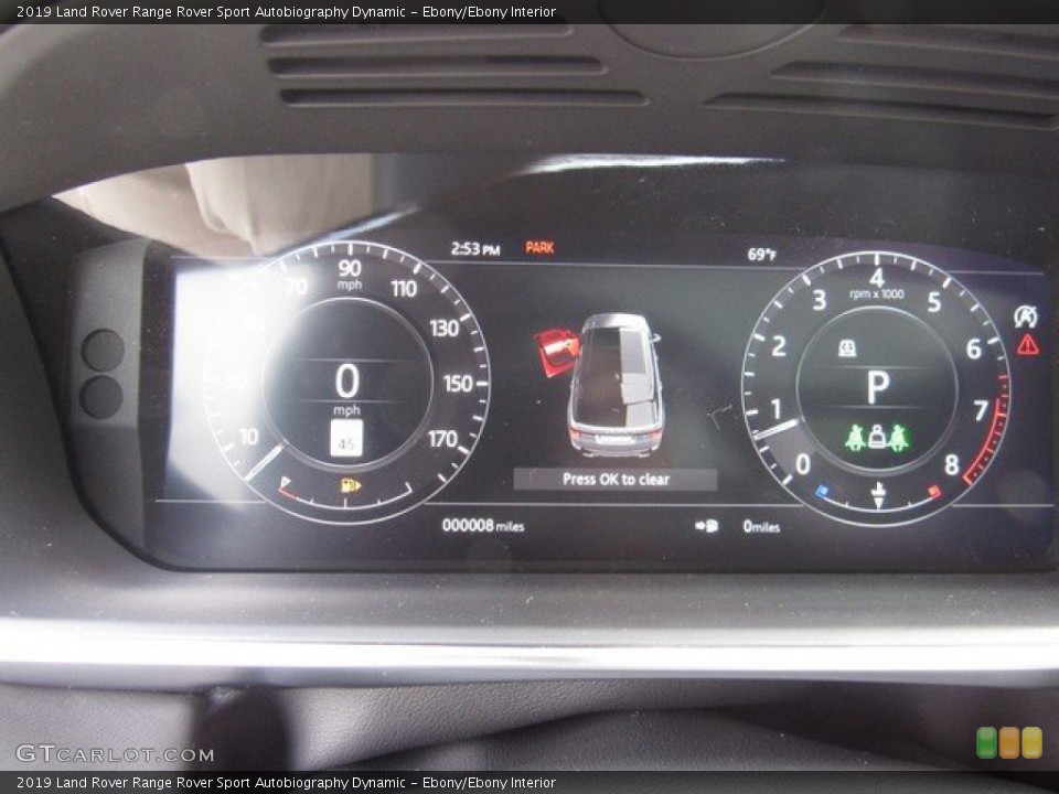 Ebony/Ebony Interior Gauges for the 2019 Land Rover Range Rover Sport Autobiography Dynamic #131746195