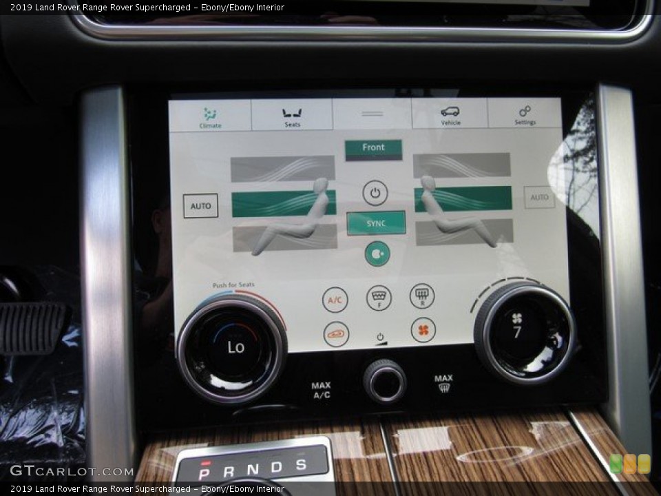 Ebony/Ebony Interior Controls for the 2019 Land Rover Range Rover Supercharged #131747075