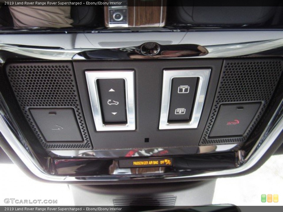 Ebony/Ebony Interior Controls for the 2019 Land Rover Range Rover Supercharged #131747134