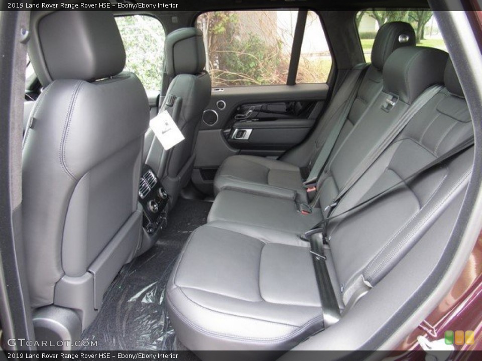 Ebony/Ebony Interior Rear Seat for the 2019 Land Rover Range Rover HSE #131748190