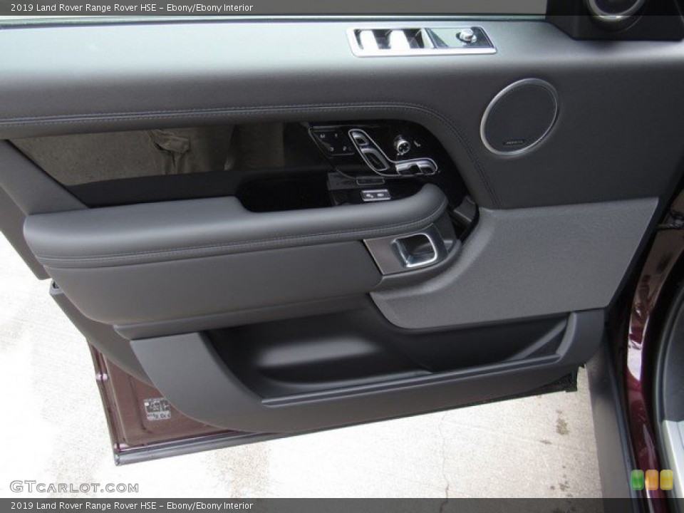 Ebony/Ebony Interior Door Panel for the 2019 Land Rover Range Rover HSE #131748436