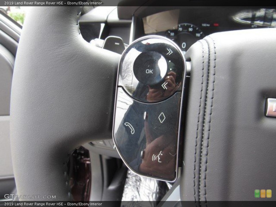 Ebony/Ebony Interior Steering Wheel for the 2019 Land Rover Range Rover HSE #131748514