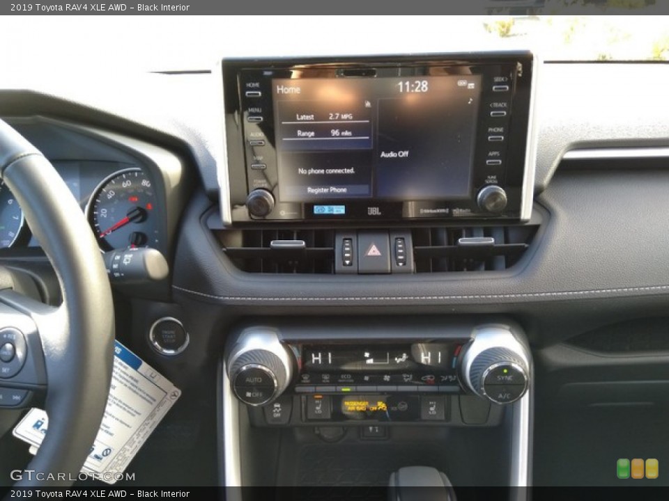 Black Interior Controls for the 2019 Toyota RAV4 XLE AWD #131751574