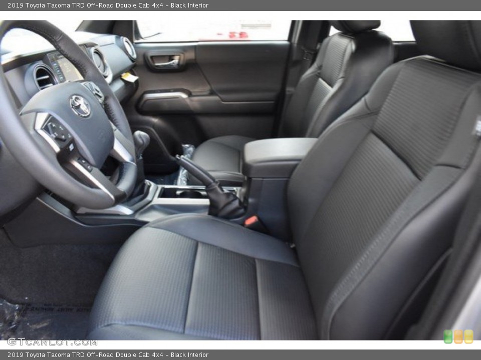 Black Interior Front Seat for the 2019 Toyota Tacoma TRD Off-Road Double Cab 4x4 #131753866