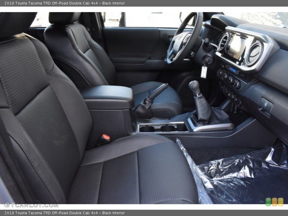 Black Interior Front Seat for the 2019 Toyota Tacoma TRD Off-Road Double Cab 4x4 #131753965