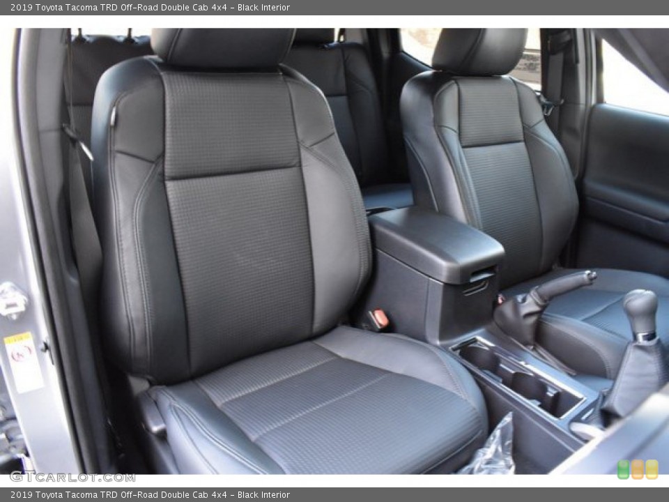 Black Interior Front Seat for the 2019 Toyota Tacoma TRD Off-Road Double Cab 4x4 #131753983