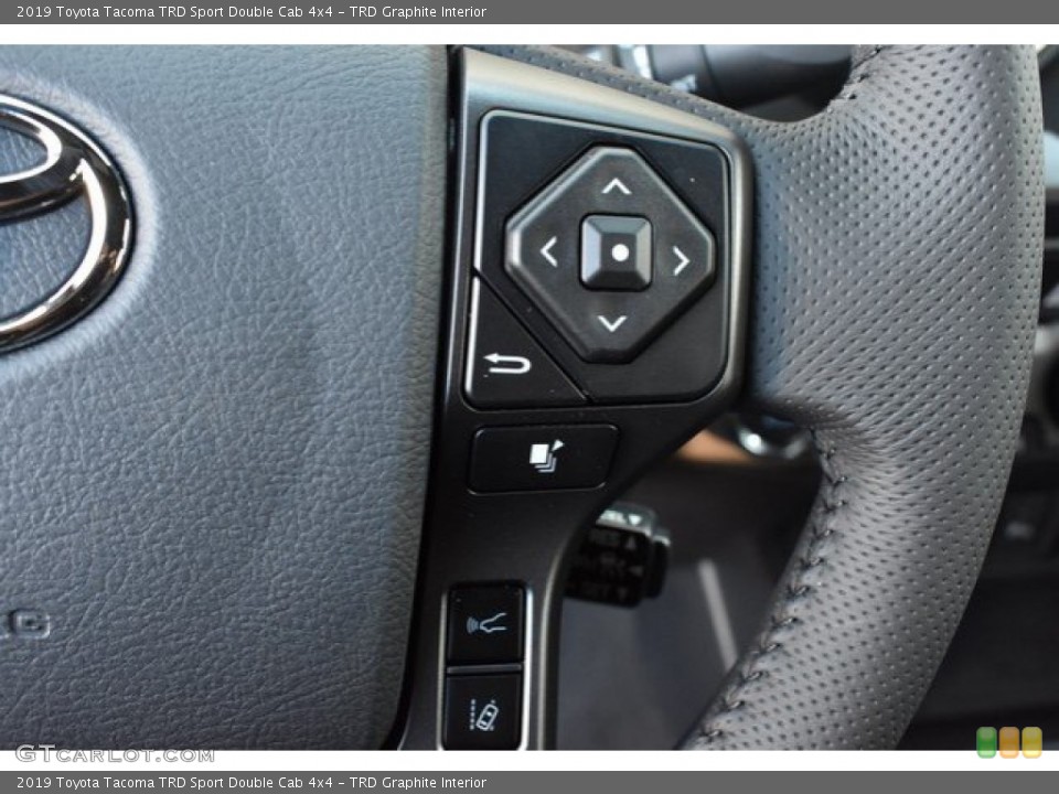 TRD Graphite Interior Steering Wheel for the 2019 Toyota Tacoma TRD Sport Double Cab 4x4 #131757425
