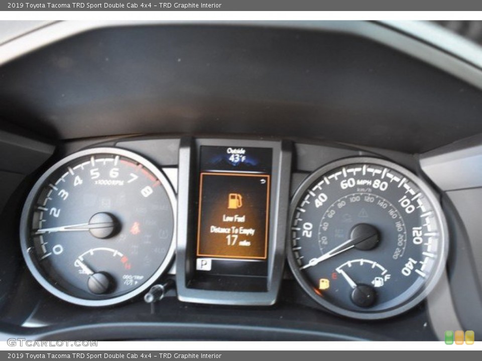 TRD Graphite Interior Gauges for the 2019 Toyota Tacoma TRD Sport Double Cab 4x4 #131757442
