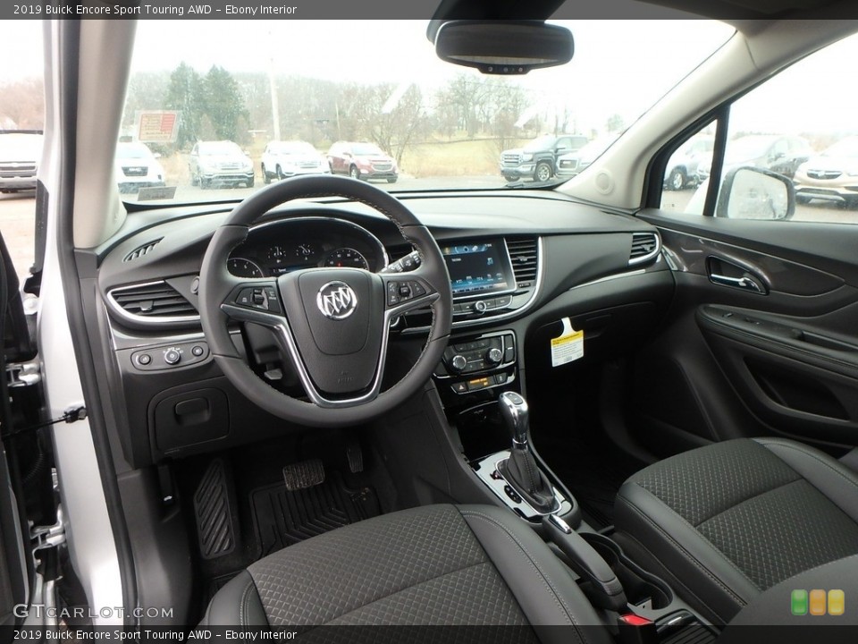 Ebony Interior Photo for the 2019 Buick Encore Sport Touring AWD #131764301
