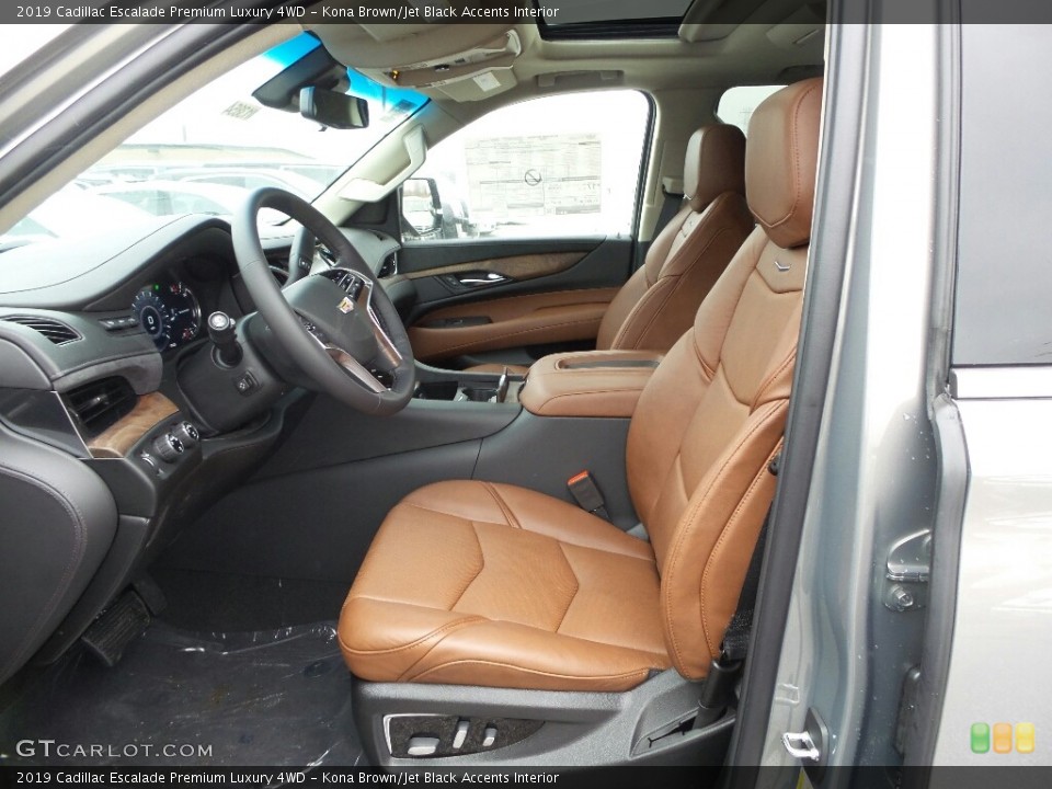Kona Brown/Jet Black Accents Interior Photo for the 2019 Cadillac Escalade Premium Luxury 4WD #131773430