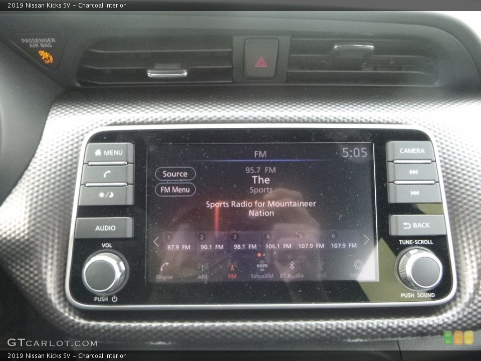 Charcoal Interior Controls for the 2019 Nissan Kicks SV #131775860