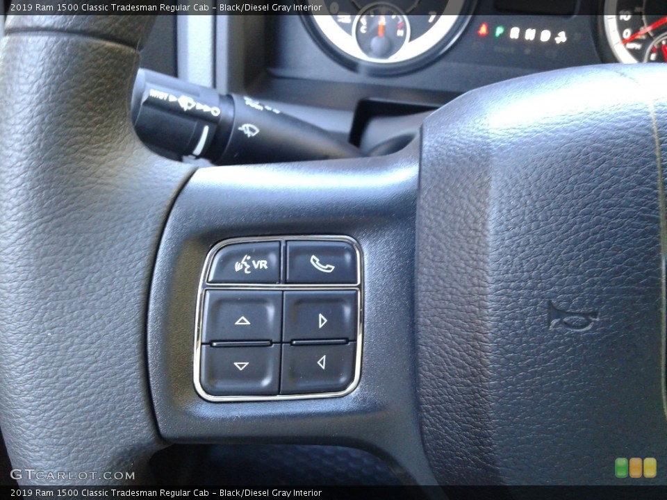 Black/Diesel Gray Interior Steering Wheel for the 2019 Ram 1500 Classic Tradesman Regular Cab #131782370
