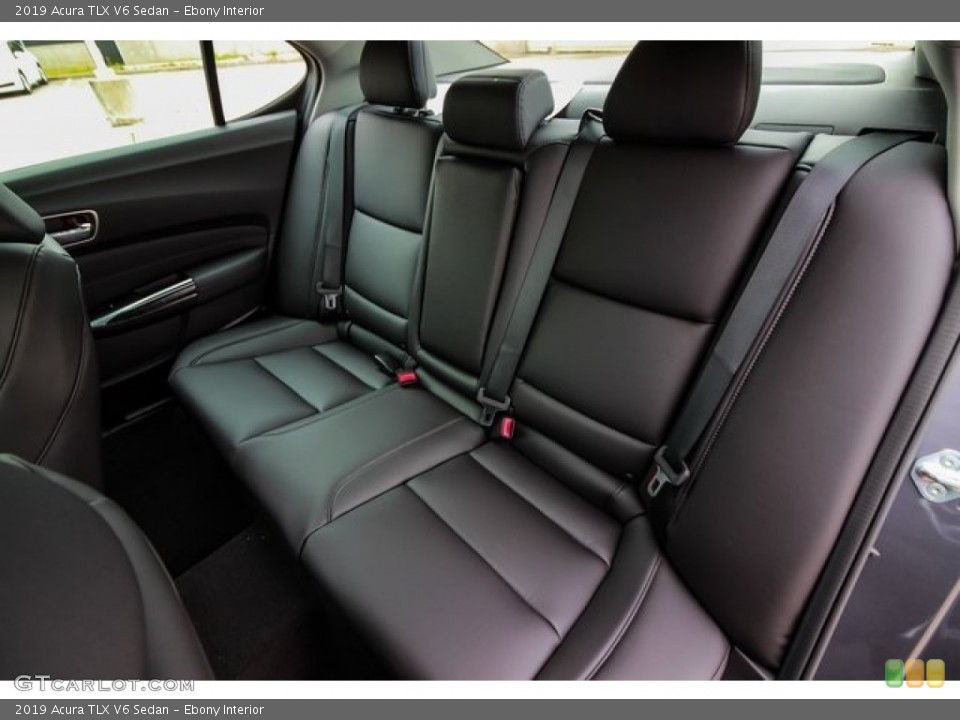Ebony Interior Rear Seat for the 2019 Acura TLX V6 Sedan #131786261