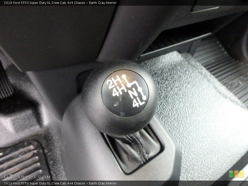 Earth Gray Interior Controls for the 2019 Ford F550 Super Duty XL Crew Cab 4x4 Chassis #131791400