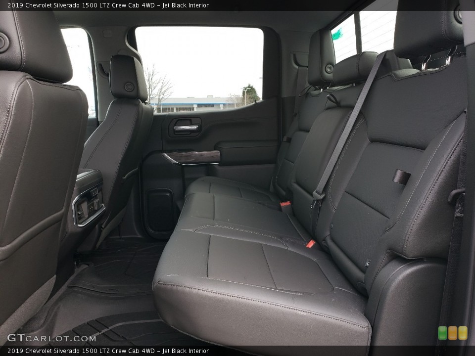 Jet Black Interior Rear Seat for the 2019 Chevrolet Silverado 1500 LTZ Crew Cab 4WD #131792564