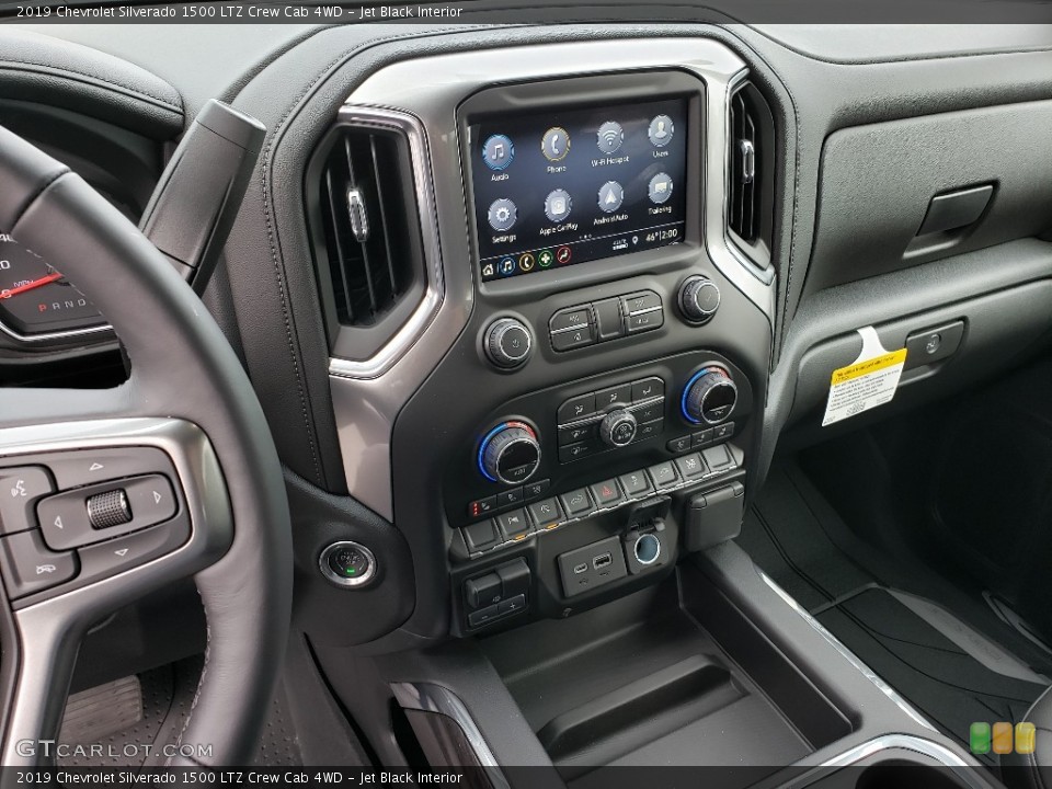 Jet Black Interior Controls for the 2019 Chevrolet Silverado 1500 LTZ Crew Cab 4WD #131792667