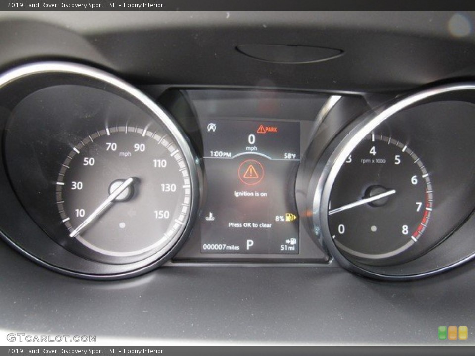 Ebony Interior Gauges for the 2019 Land Rover Discovery Sport HSE #131795273