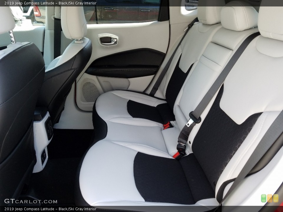 Black/Ski Gray Interior Rear Seat for the 2019 Jeep Compass Latitude #131799923