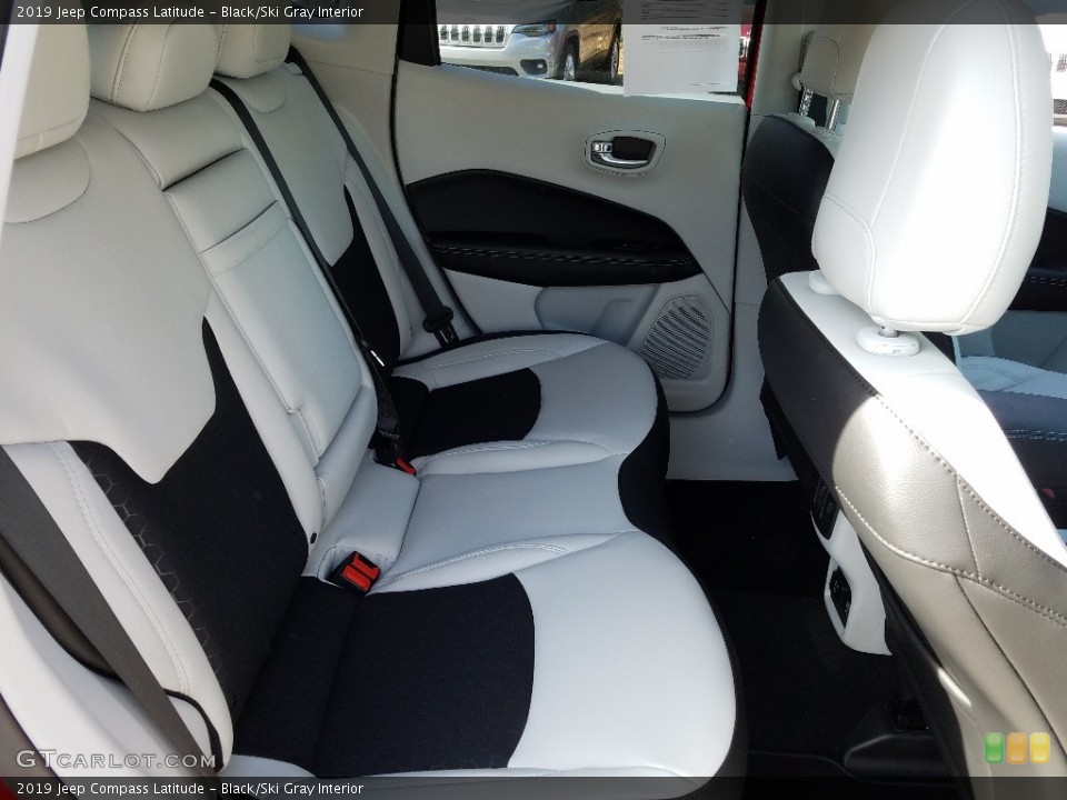 Black/Ski Gray Interior Rear Seat for the 2019 Jeep Compass Latitude #131799947