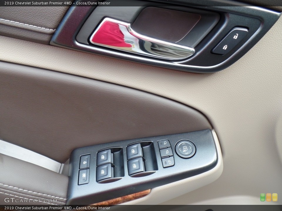 Cocoa/Dune Interior Controls for the 2019 Chevrolet Suburban Premier 4WD #131800169