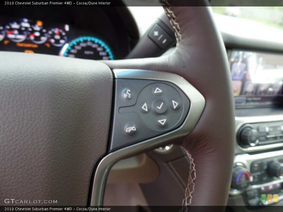 Cocoa/Dune Interior Controls for the 2019 Chevrolet Suburban Premier 4WD #131800364