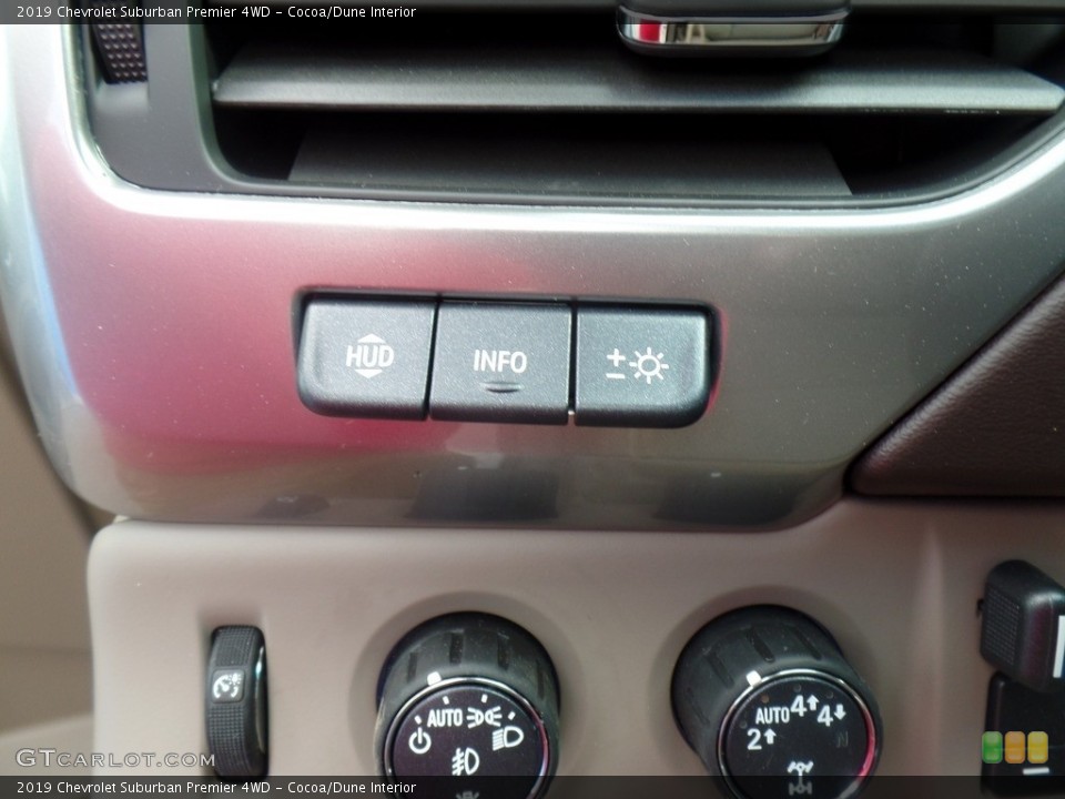 Cocoa/Dune Interior Controls for the 2019 Chevrolet Suburban Premier 4WD #131800436