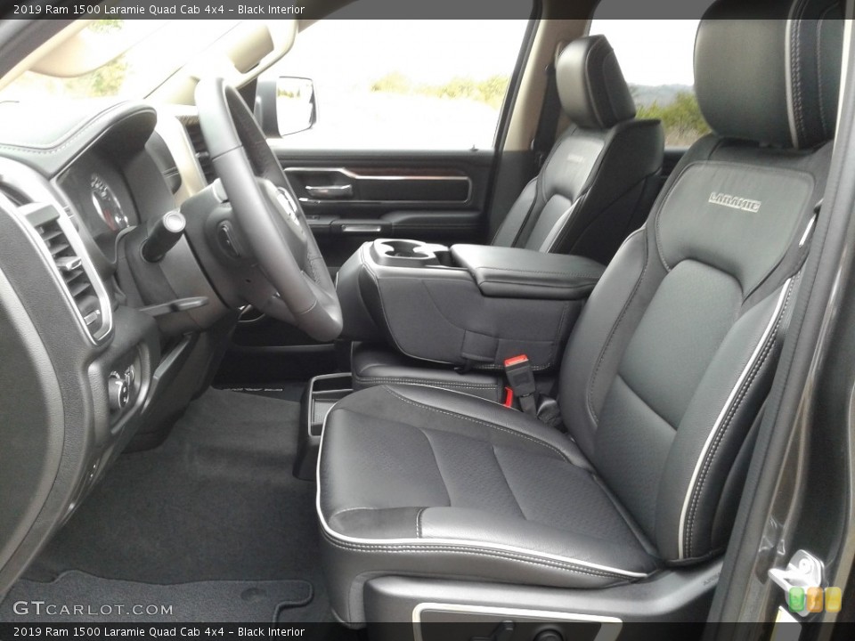 Black Interior Front Seat for the 2019 Ram 1500 Laramie Quad Cab 4x4 #131800508