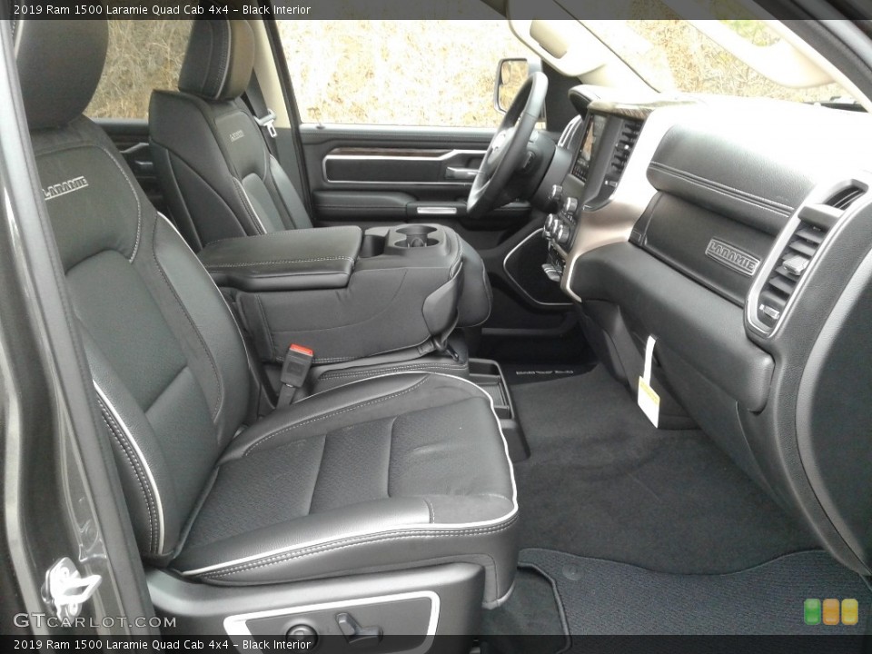 Black Interior Front Seat for the 2019 Ram 1500 Laramie Quad Cab 4x4 #131800673