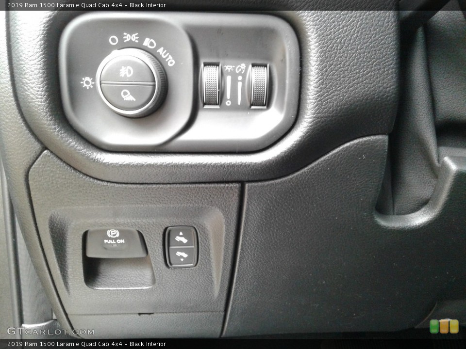 Black Interior Controls for the 2019 Ram 1500 Laramie Quad Cab 4x4 #131800700
