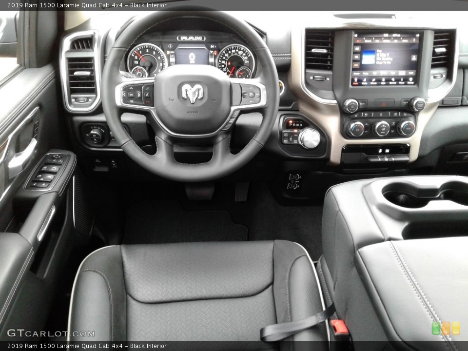 Black Interior Dashboard for the 2019 Ram 1500 Laramie Quad Cab 4x4 #131801162