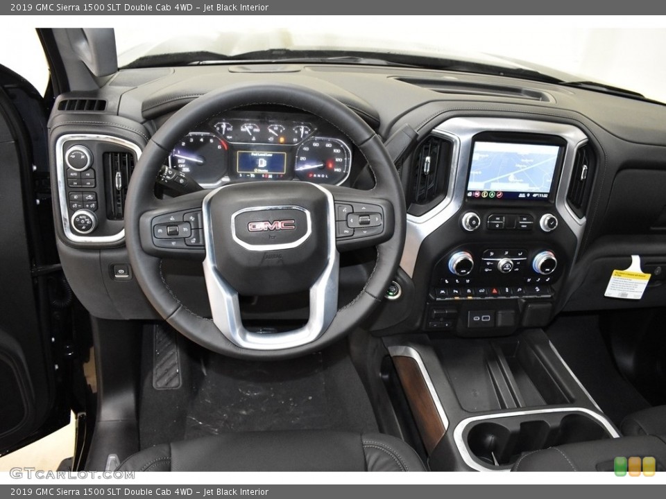 Jet Black Interior Dashboard for the 2019 GMC Sierra 1500 SLT Double Cab 4WD #131808958