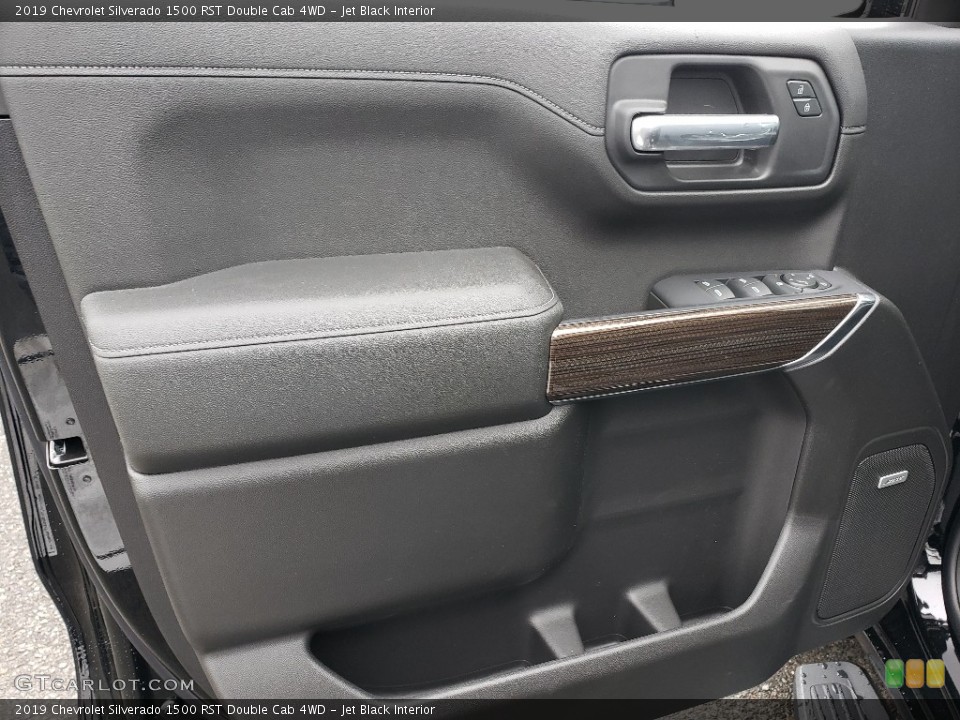 Jet Black Interior Door Panel for the 2019 Chevrolet Silverado 1500 RST Double Cab 4WD #131810116