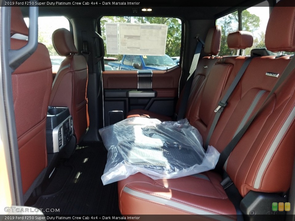 Dark Marsala Interior Rear Seat for the 2019 Ford F250 Super Duty Platinum Crew Cab 4x4 #131811481