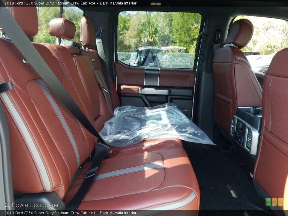 Dark Marsala Interior Rear Seat for the 2019 Ford F250 Super Duty Platinum Crew Cab 4x4 #131811508