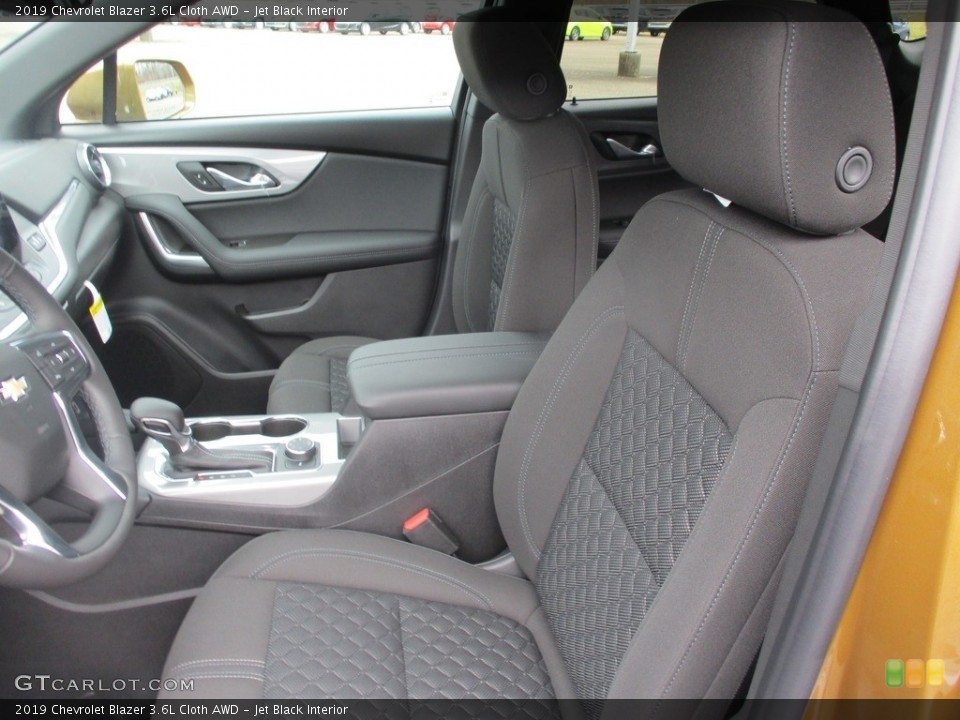 Jet Black Interior Front Seat for the 2019 Chevrolet Blazer 3.6L Cloth AWD #131812486
