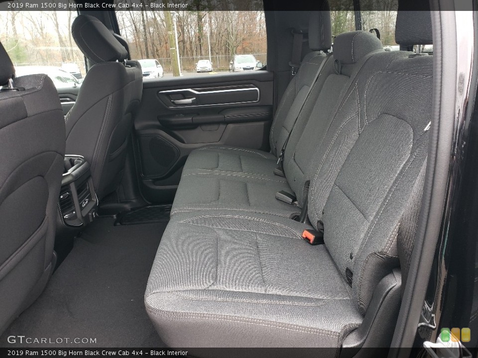 Black Interior Rear Seat for the 2019 Ram 1500 Big Horn Black Crew Cab 4x4 #131818675